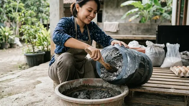 Pemeraman Telur Asin dari Galon Bekas