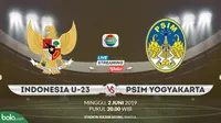 Indonesia U-23 Vs PSIM Yogyakarta. (Bola.com/Dody Iryawan)