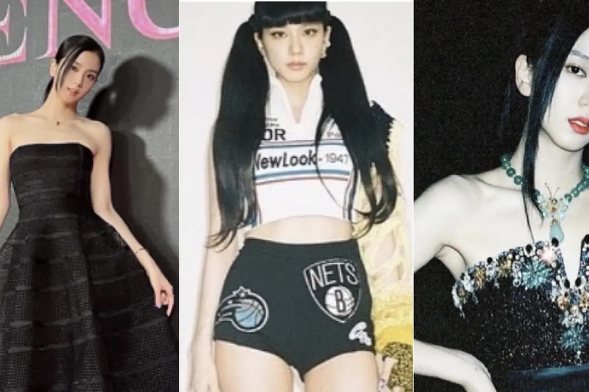 Tampilan Jisoo Blackpink untuk Pink Venom