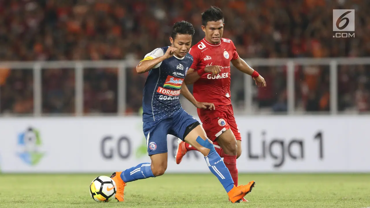 Babak Pertama, Arema FC Tahan Persija