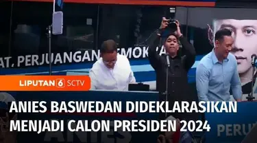 Setelah Partai Nasdem dan PKS, kali ini giliran Partai Demokrat yang secara resmi mendeklarasikan Anies Baswedan, sebagai calon presiden di Pemilu 2024.