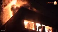 Permukiman Padat Penduduk Terbakar di Tanjung Priok