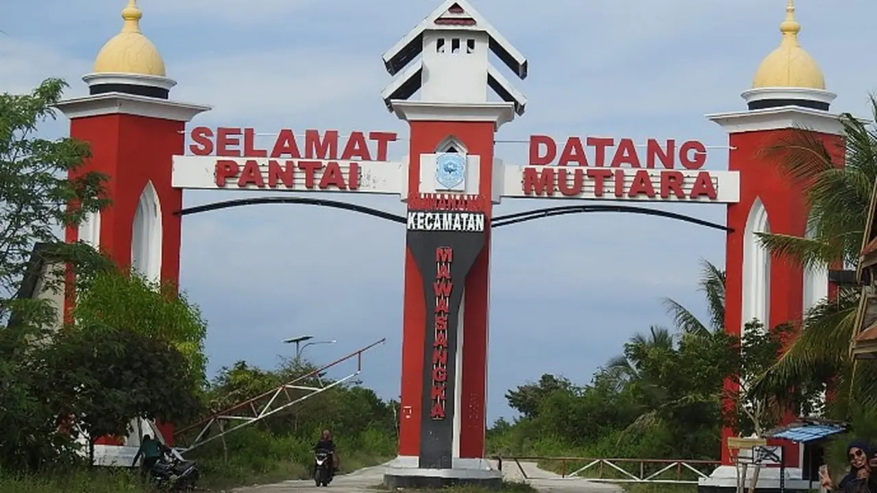 Lokasi wisata pantai mutiara, Kabupaten Buton Tengah (Arfandi Ibrahim/Liputan6.com)