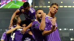 Striker Real Madrid, Cristiano Ronaldo hanya bersinar di Liga Champions musim ini (EPA/Peter Powell)