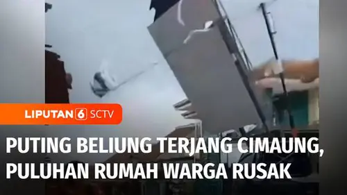 VIDEO: Kawasan Cimaung Diterjang Puting Beliung, Puluhan Rumah Warga Rusak