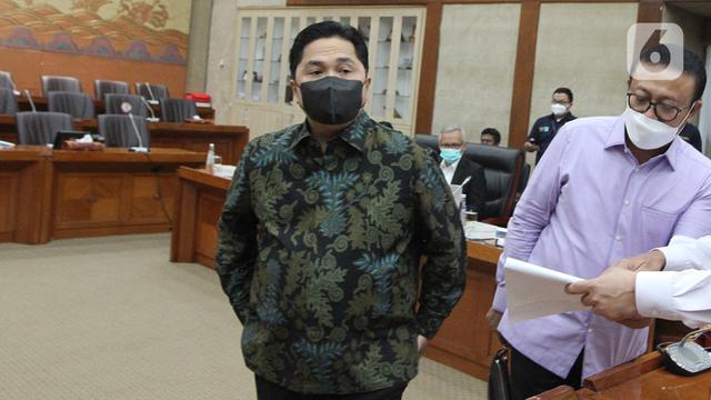 FOTO: Erick Thohir Bahas Progres Penanganan Masalah Garuda Indonesia Bersama DPR