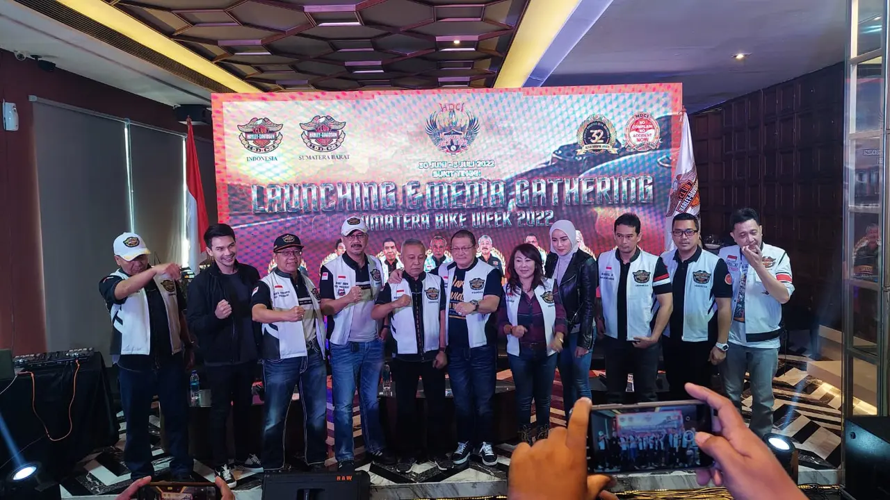 Klub Harley-Davidson Siap Touring Jelajah Sumatera (Arief A/Liputan6.com)
