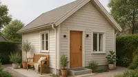 Desain Rumah Kecil Minimalis 1 Lantai, Hemat Lahan Tapi Tetap Nyaman (sumber:AI)