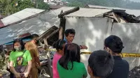 Lokasi kejadian di perumahan dinas guru di Kelurahan Kleak, Kecamatan Malalayang, Manado, Sulut.