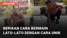 Seorang bapak berikan cara bermain lato-lato dengan cara unik
