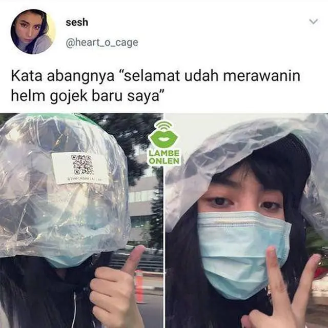 Kumpulan Potret Inovasi Ojek Online yang Bikin Penumpangnya Semakin Nyaman (ist)