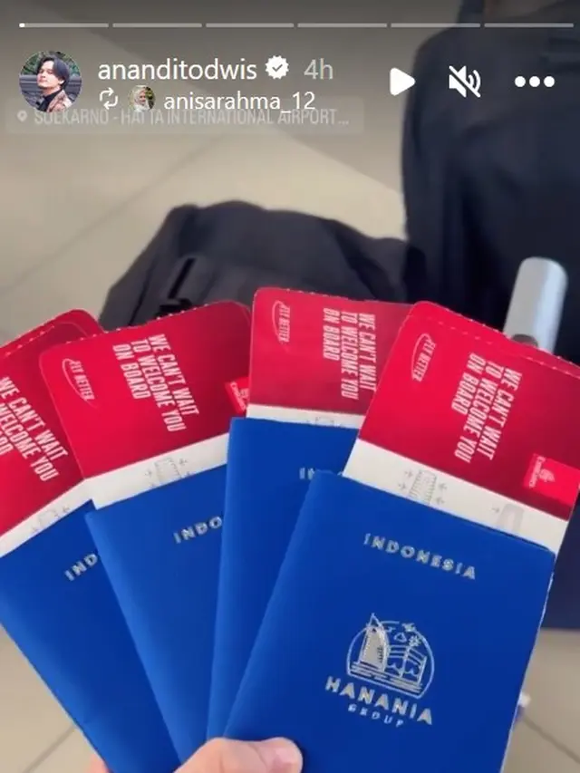 Anisa Rahma dan Anindito Dwis Umrah. (Instagram/ anisarahma_12 - ananditodwis)
