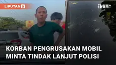 Terjadi tindakan kekerasan dan perusakan mobil di daerah Gronggong, Cirebon (10/06/2023). Tindakan itu dilakukan oleh tersangka yang terlihat dalam video ini