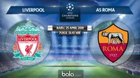 Semifinal Liga Champions 2017/2018 Liverpool Vs AS Roma Logo (Bola.com/Adreanus Titus)