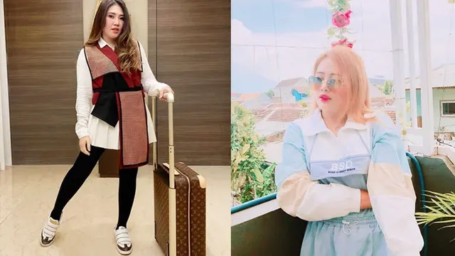 Adu Gaya Via Vallen dan Adik (sumber: instagram.com/viavallen/mellross_08)