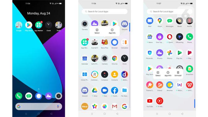 Sejumlah bloatware di Realme X50 Pro tidak bisa dihapus. (Liputan6.com/ Yuslianson)