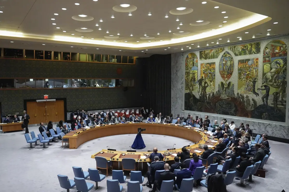 Sidang DK PBB Rabu (25/9/2024) di Markas PBB, New York AS. (AP/Frank Franlin II)