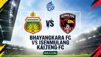 Bhayangkara FC menjamu Isenmulang Kalteng FC pada BRI Super League 2026/2027. (Bola.com/Generated Chatgpt)