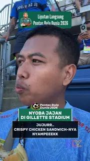 Nyoba jajan di Gillette Stadium, New Jersey, AS. Jujurr..Crispy Chicken Sandwich-nya Enakkk