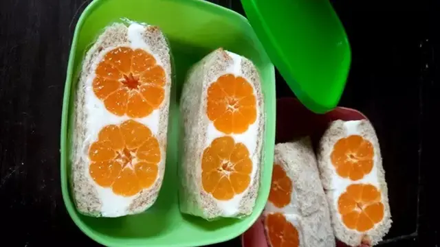 Resep sandwich buah. (dok. Cookpad @gilangfrilly)