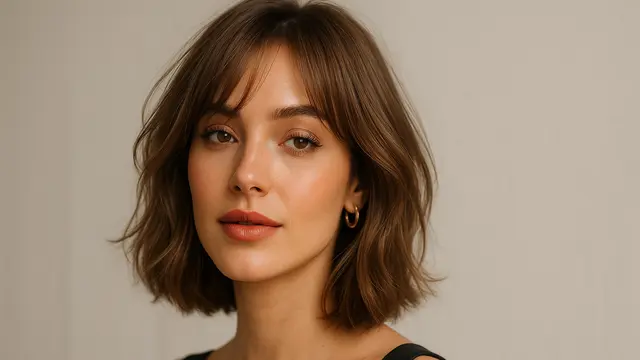 model rambut Short Layered Bob