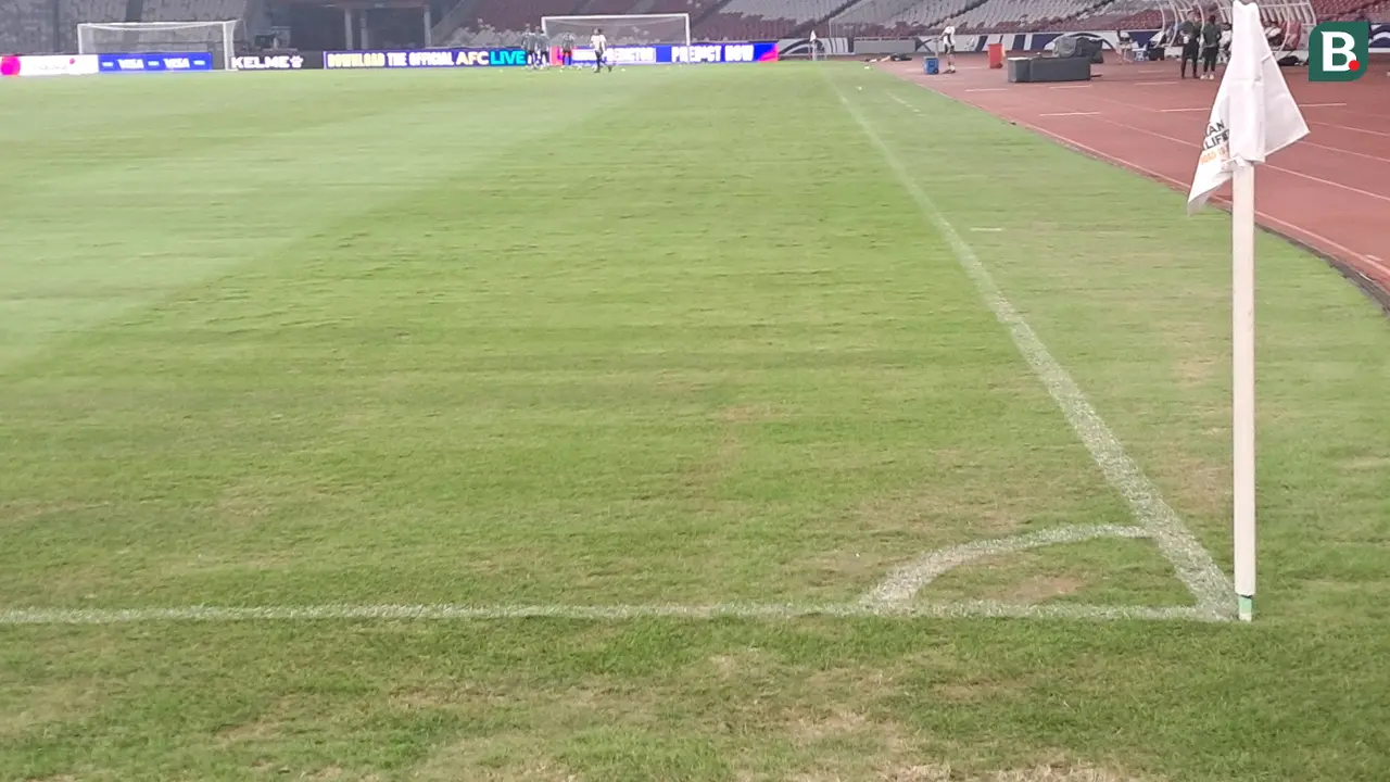 Rumput Stadion Utama Gelora Bung Karno (SUGBK), Jakarta Pusat.