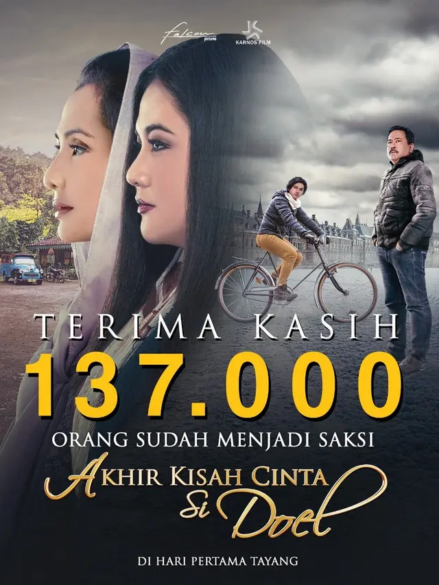 Infografik jumlah penonton Akhir Kisah Cinta Si Doel. (Foto: Twitter @bicaraboxoffice)
