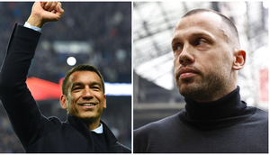 Giovanni van Bronckhorst dan John Heitinga. (UEFA)