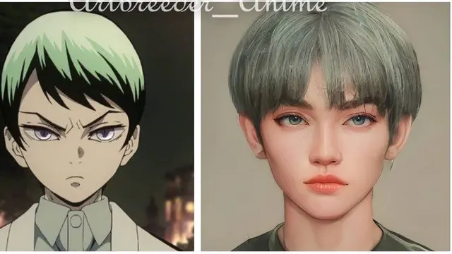 6 Kreasi Artificial Intelligence Karakter Anime Demon Slayer Ini Layaknya Mirip Realita