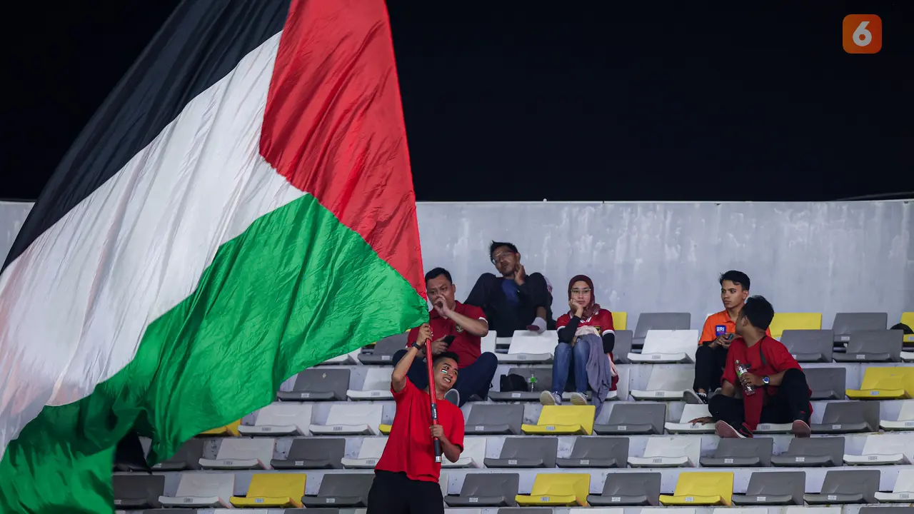 Bendera Palestina - Timnas Indonesia U-17 vs Timnas Panama U-17