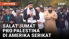 Demonstrasi Pro Palestina di Washington DC diawali dengan salat Jumat berjamaah di depan gedung Kongres AS. Massa berasal tidak hanya dari kalangan Muslim, tapi juga Kristiani dan Yahudi. Mereka menyerukan gencatan senjata dan penolakan penambahan da...