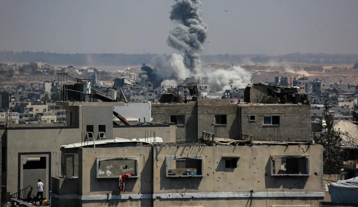 Pihak Hamas bersikeras agar bantuan hanya disalurkan melalui badan-badan Perserikatan Bangsa Bangsa dan lembaga kemanusiaan internasional. (Bashar TALEB/AFP)