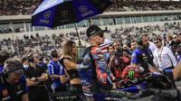 Pembalap Yamaha, Fabio Quartararo. (PATRICIA DE MELO MOREIRA / AFP)