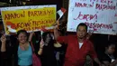 Berbagai tulisan berisi dukungan tampak dibawa masyarakat yang mendukung pencapresan Jokowi (Liputan6.com/Johan Tallo)