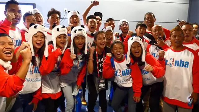 Serunya pertemuan para Jr. NBA All-Stars dari Indonesia, dengan Pevita Pearce di Shanghai, Tiongkok