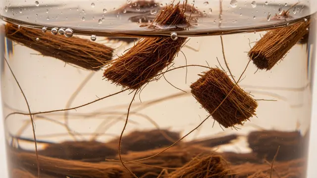 Merendam Cocopeat untuk Menghilangkan Tanin (Image by Gemini AI)
