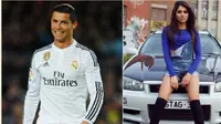 TOLAK MENTAH - Rayuan maut Cristiano Ronaldo ternyata tak mempan terhadap model Aline Lima. (101 great goals)