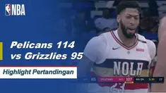 Anthony Davis dengan 36 poin 13 rebound ganda-ganda dalam kemenangan melawan Grizzlies 114-95.