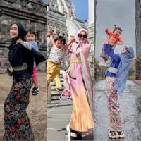 OOTD Ria Ricis dan Moana Ketika Liburan Hanya Berdua. [@riaricis1795]