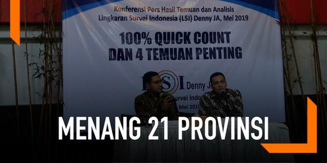VIDEO: LSI Sebut Jokowi-Ma'ruf Menang di 21 Provinsi