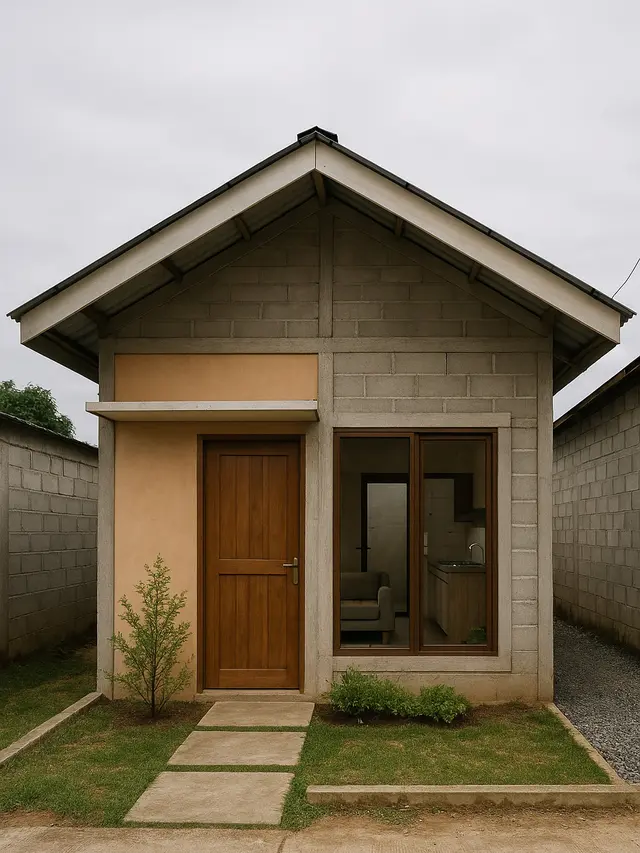 Model Rumah Sederhana dengan Budget Minim Tren 2025 (Foto: ChatGPT)