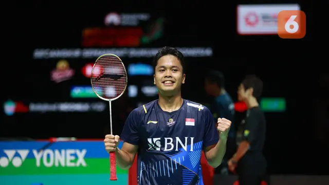 Foto: Ditonton Presiden Jokowi, Anthony Sinisuka Ginting Lolos ke Final Indonesia Open 2023