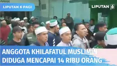 Polisi terus melakukan pendalaman terhadap ormas Khilafatul Muslimin. Hasil penyelidikan Reskrim, Polda Metro Jaya tercatat jumlah anggotanya di Indonesia diduga mencapai 14 ribu orang. Para anggota berasal dari beragam profesi, namun paling banyak b...