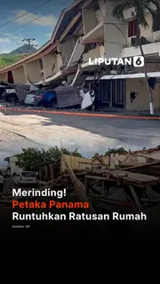 Merinding! Petaka Panama Runtuhkan Ratusan Rumah