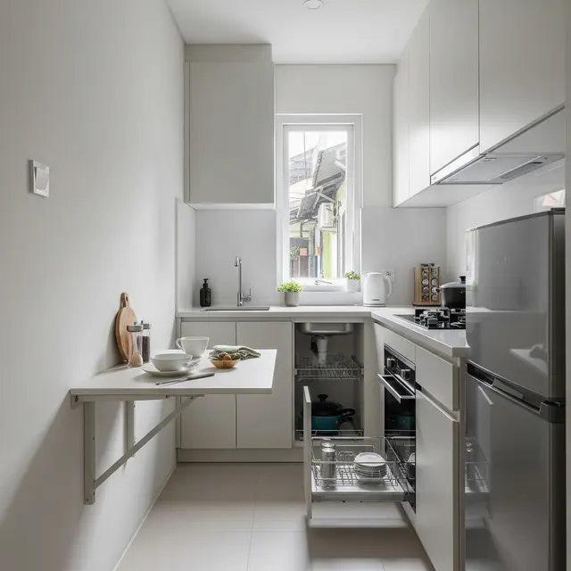 9 Desain Dapur Minimalis di Rumah Gang Sempit,