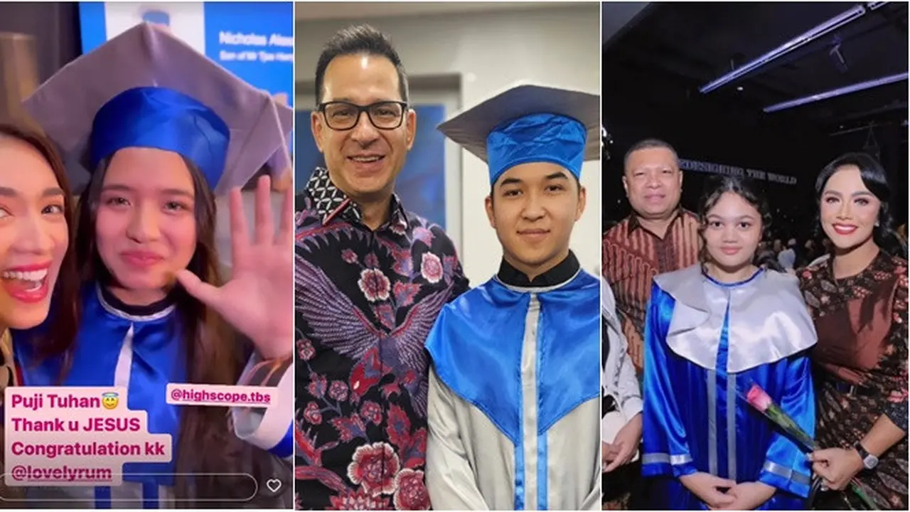 5 Artis Hadiri Wisuda Anak di Sekolah HighScope, Angel Karamoy hingga Kris Dayanti