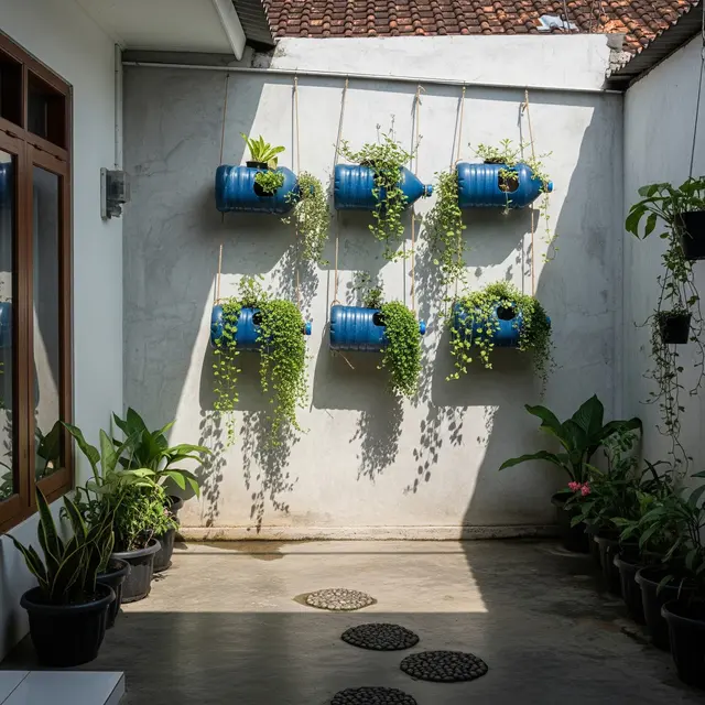 9 Ide Kebun Dinding dari Galon Air Mineral Bekas, Solusi Hijau Lahan Sempit