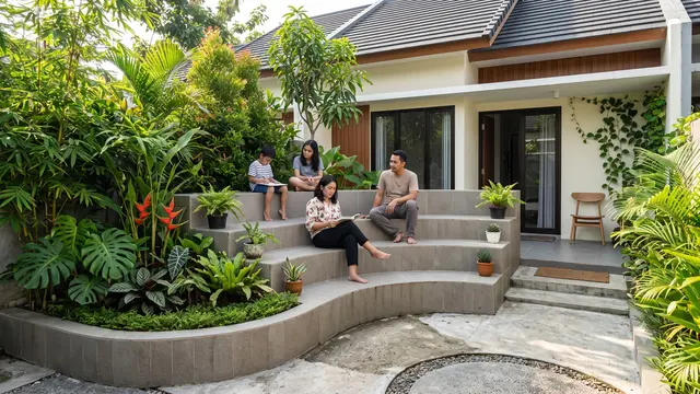 Desain Area Duduk Amfiteater