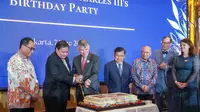 Menteri Koordinator Bidang Perekonomian Airlangga Hartarto pada acara The United Kingdom King's Birthday Reception, Rabu (7/6/2023). (Sumber: ekon.go.id)