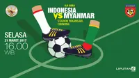  Indonesia vs Myanmar (Liputan6.com/Abdillah)
